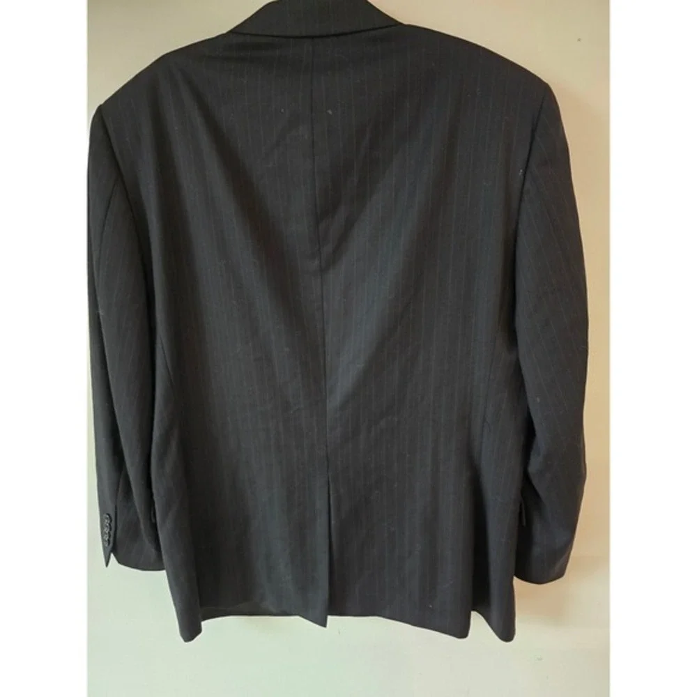 Jos.‎ A. Bank Men's Black Pinstripe Wool Two Button Blazer Business Career